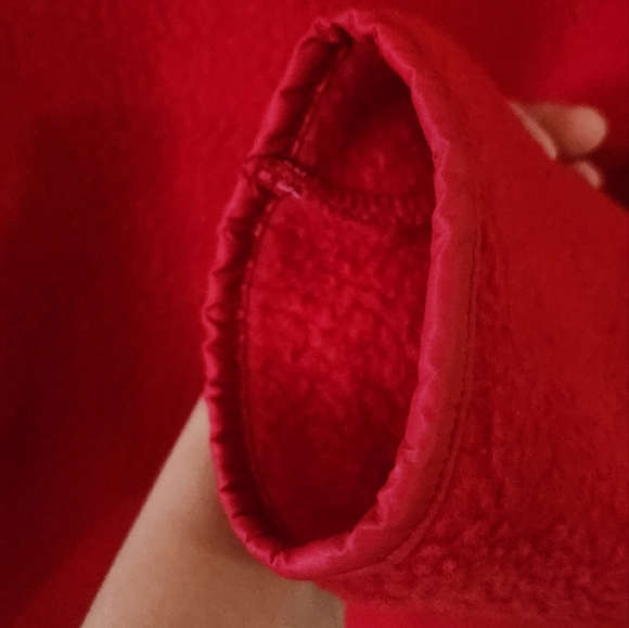 Talbots Fleece Zip Up Jacket Womens Size M Red - Picture 7 of 7
